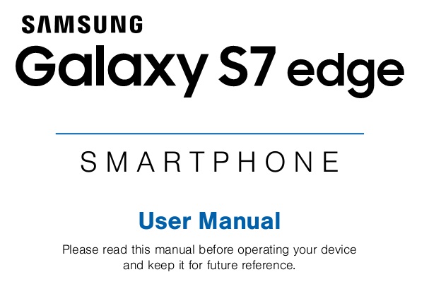 Manual for galaxy s7 edge